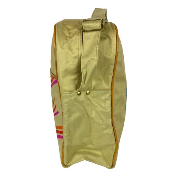 Vintage American Express Vacations Beige Canvas Messenger Tote Bag Carry-On - Picture 4 of 6